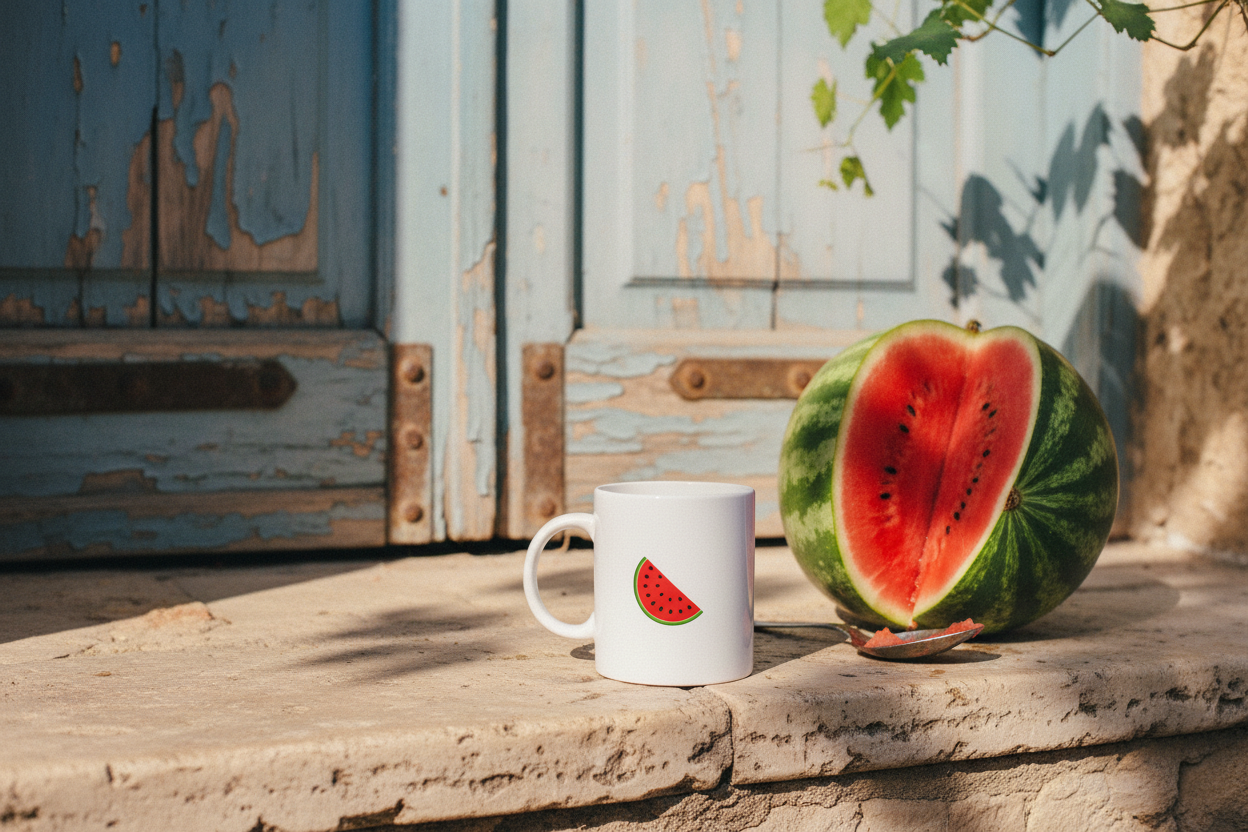 The Watermelon We Split on the Doorstep - حز بطيخ