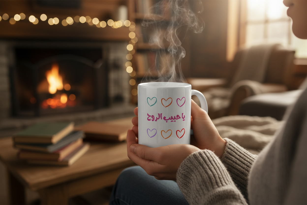 Mug held in hand banner